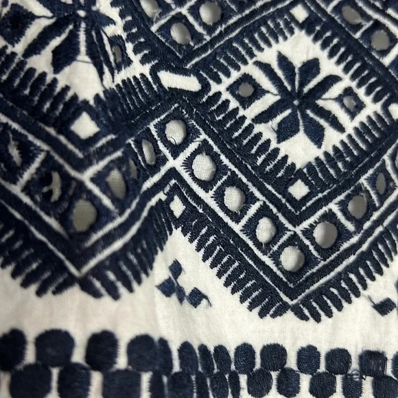 MAX STUDIO dress,women med , 100 cotton,lined,embroidered,Eyelets,prairie, - Picture 6 of 16